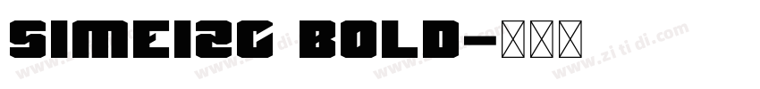 SimeizC Bold字体转换
